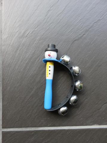 Bellenkrans rammelaar met sneeuwpop, 5 bellen. beschikbaar voor biedingen