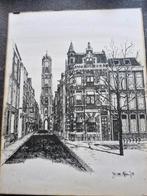 Pentekening van Jos van Alphen, Antiek en Kunst, Ophalen of Verzenden