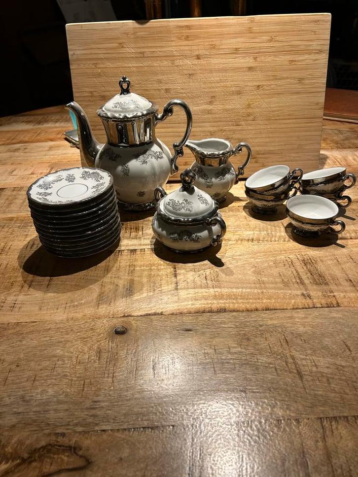 Antiek Mitterteich Bavaria Theeservies ontbijtservies, Antiek en Kunst, Antiek | Servies compleet, Ophalen