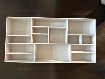 Letterbak/Verzamelkast Wit Whitewash - 80x40x8cm beschikbaar voor biedingen