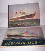 2 mooie vintage plaatjesalbums-Oceaanreuzen/Het zeegat uit., Ophalen of Verzenden, Zo goed als nieuw, Plaatjesalbum
