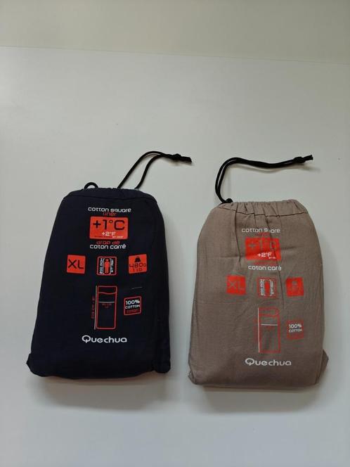 2 Decathlon Quechua camping sheets (XL), Caravans en Kamperen, Kampeermeubelen, Zo goed als nieuw, Campingmeubel-accessoire, Ophalen