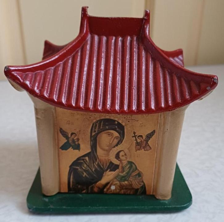 IJzeren spaarpot huisje, Antiek en Kunst, Antiek | Overige Antiek, Ophalen of Verzenden