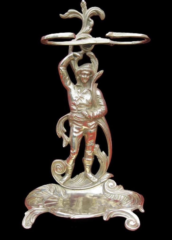 Antiek koperen paraplu standaard, Antiek en Kunst, Antiek | Koper en Brons, Koper, Ophalen