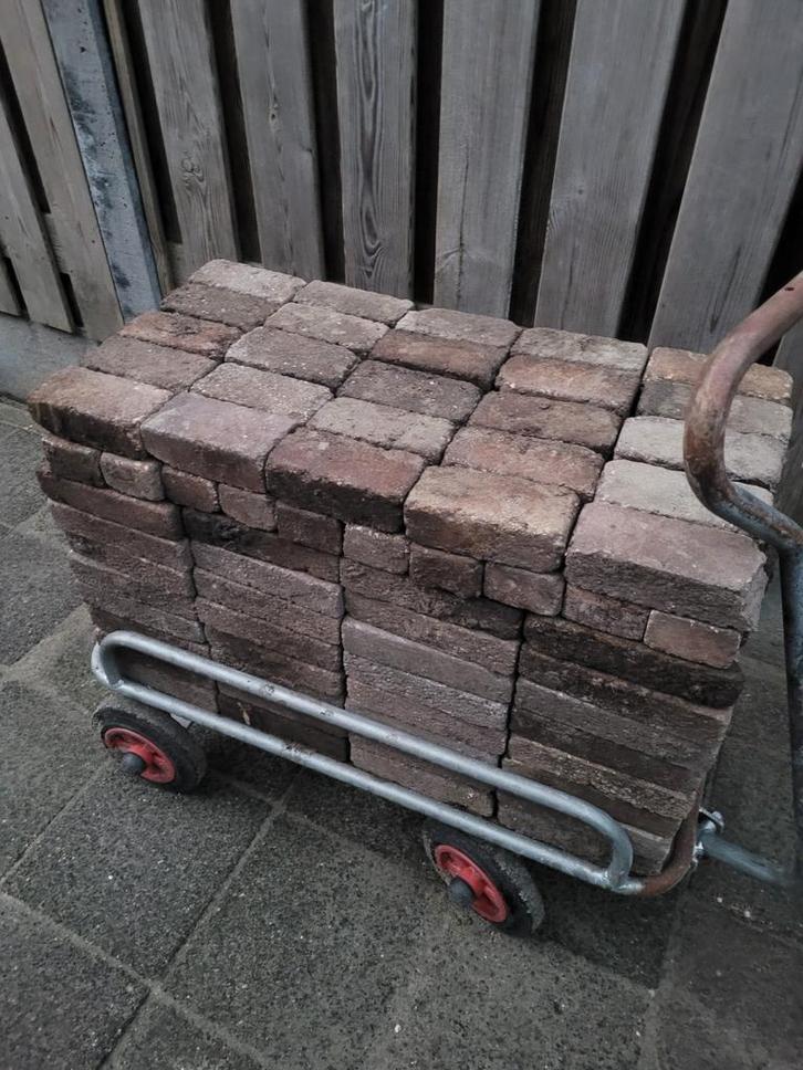Baksteentjes & Vierkante Stenen - Tuinproject, Tuin en Terras, Tegels en Klinkers, Gebruikt, Klinkers, Beton, Minder dan 5 m²