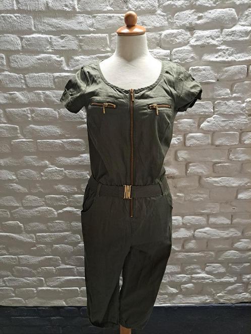 Jumpsuit h&m maat 34, Kleding | Dames, Jumpsuits, Zo goed als nieuw, Maat 34 (XS) of kleiner, Groen, Verzenden