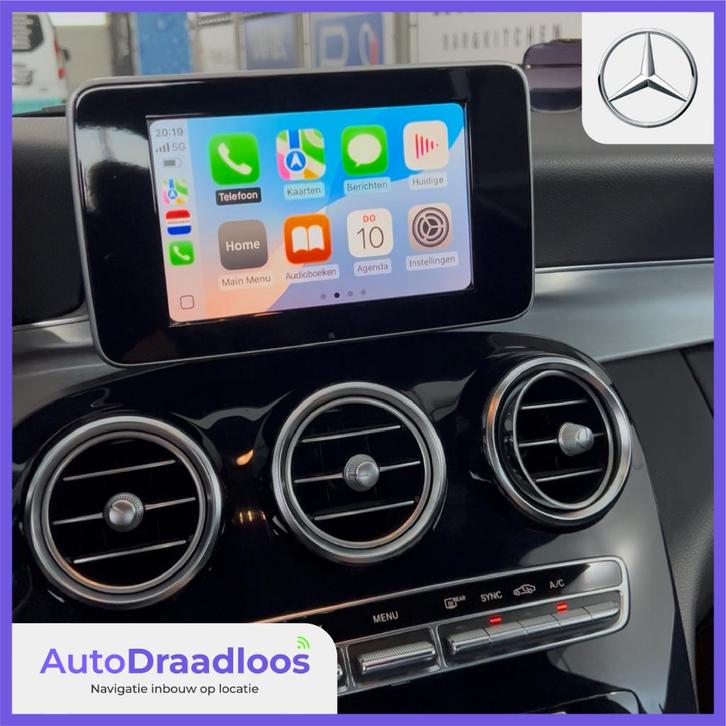Mercedes C-Klasse W205 Apple CarPlay / Android Auto inbouwen, Auto diversen, Autoradio's, Nieuw, Ophalen of Verzenden
