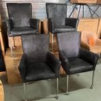 nieuwe armstoelen met skate wielen nu 69 euro, Ophalen, Zwart, Nieuw, Metaal