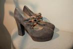 Patrizia Pepe pumps plateau voorkant bandjes bedel Nieuw39