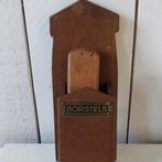 Vintage wanddecoratie van eikenhout borstel met houder, Ophalen of Verzenden, Gebruikt