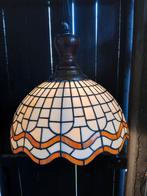 Glas in Lood Hanglamp, Huis en Inrichting, Gebruikt, Glas, Vintage, Ophalen of Verzenden