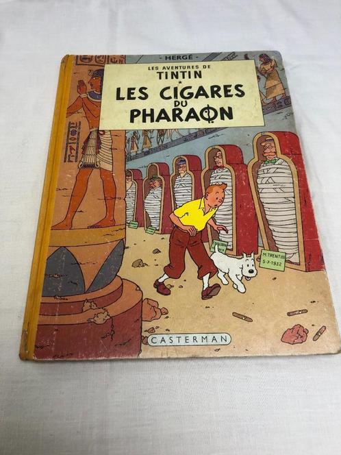 Tintin/Kuifje Les Cigares du Pharaon HC 1e druk 1955., Boeken, Stripboeken, Gelezen, Eén stripboek, Ophalen of Verzenden