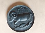 Ram / Gietijzer / Penning / Medaillon / Gietijzer / 9,6 cm., Ophalen of Verzenden, Overige materialen