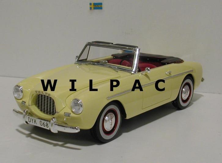 Volvo 1:18 . P1900 cabrio geel 1956. Best of . Show . Bos ., Hobby en Vrije tijd, Modelauto's | 1:18, Nieuw, Auto, Overige merken