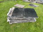 Grindmatten 80x110cm 13 stuks + paar halve., Tuin en Terras, Grind, Keien en Split, Ophalen, Gebruikt