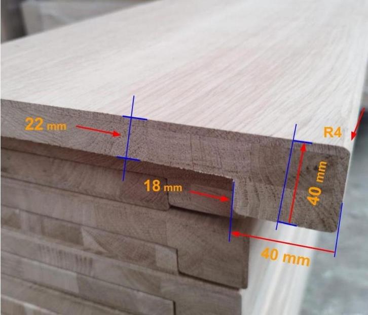 Eiken Vensterbanken 120x25cm,120x30cm,120x35 cm, ook overzet, Huis en Inrichting, Woonaccessoires | Wandplanken en Boekenplanken