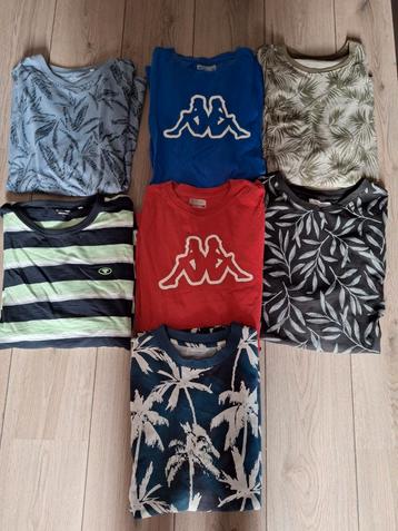 7 Heren Shirts XXL - Kappa, Tom Tailor - Gebruikt beschikbaar voor biedingen