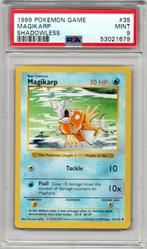 Magikarp Shadowless Psa 9 Base set 1999, Ophalen of Verzenden, Zo goed als nieuw, Losse kaart