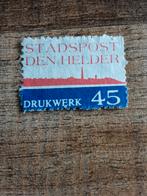Stadspost Den Helder Silhouet Middel, Ophalen of Verzenden, T/m 1940, Gestempeld