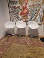 Pedrali Gliss 902 Barkruk Hoogglans Wit, Ophalen, Met voetsteun, Zo goed als nieuw, 90 cm of meer