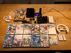 Nintendo Wii bundel zwart model werkend, Ophalen of Verzenden, Gebruikt, Met 3 controllers of meer, Met games