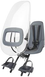 Bobike GO Mini GRIJS Voorzitje & Windscherm NIEUW IN DOOS, Voetsteuntjes, 0 t/m 18 kg, Voorzitje, Nieuw