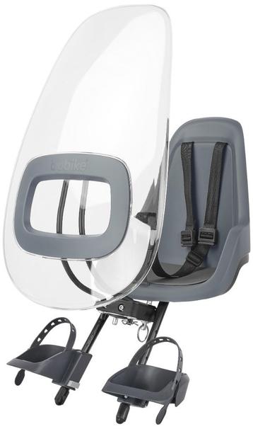 Bobike GO Mini GRIJS Voorzitje & Windscherm NIEUW IN DOOS beschikbaar voor biedingen