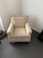 Leunstoel z.g.a.n. - Neutraal blokjespatroon, Huis en Inrichting, Fauteuils, Ophalen, Zo goed als nieuw, Stof, 75 tot 100 cm