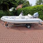 Grand S470 Silverline Rib incl. nieuwe Honda 60pk, Watersport en Boten, Rubberboten, Zo goed als nieuw, Benzine, Overige materialen