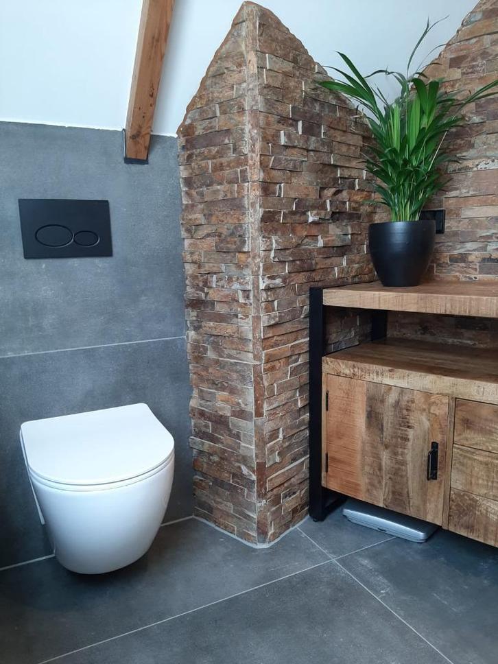 muurbekleding Splitface Rusty Slate 1,5-3 cm dik breukruw, Doe-het-zelf en Verbouw, Tegels, Nieuw, Wandtegels, Keramiek, 60 cm of meer