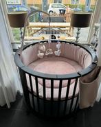 Mooie ronde zwarte box met bekleding, Ophalen of Verzenden, Zo goed als nieuw, Rond