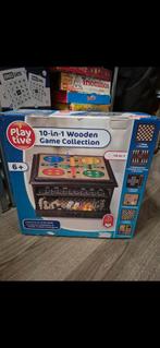 Houten Spellendoos 10 in 1 - Nieuw, Nieuw, Ophalen of Verzenden, Playtive, Vijf spelers of meer