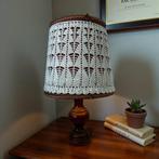 Vintage houten mini tafellamp / lampadaire, Antiek en Kunst, Antiek | Lampen, Ophalen