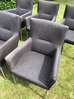Eetkamerstoelen, Huis en Inrichting, Stoelen, Ophalen, Gebruikt, Bruin, Stof