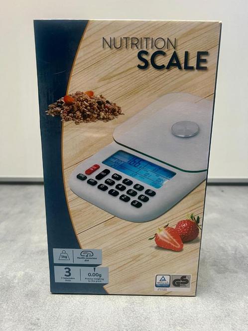 NIEUW in doos: witte digitale keukenweegschaal 1g - 5 kg, Huis en Inrichting, Keuken | Keukenbenodigdheden, Nieuw, Ophalen of Verzenden