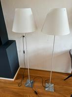 2 mooie witte Italiaanse design vloerlampen., 150 tot 200 cm, Ophalen of Verzenden, Zo goed als nieuw