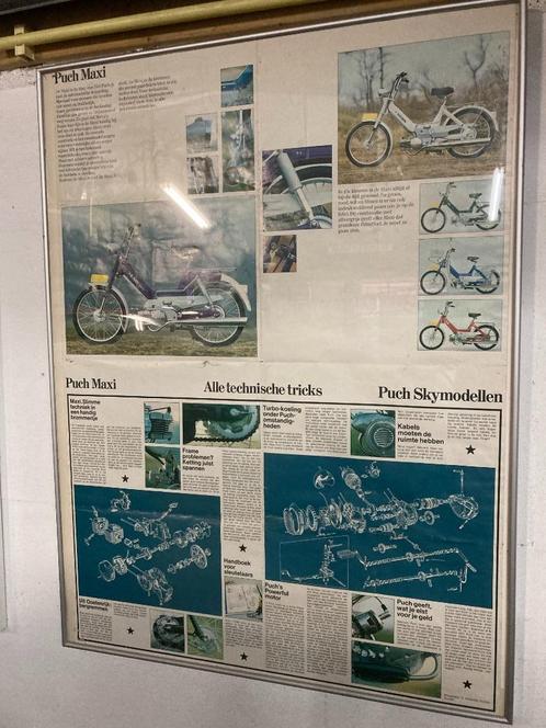 puchposter, Fietsen en Brommers, Handleidingen en Instructieboekjes, Zo goed als nieuw, Ophalen