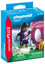 PLAYMOBIL 70875 Special Plus Voetbalster met Doelmuur 8delig, Nieuw, Complete set, Ophalen of Verzenden