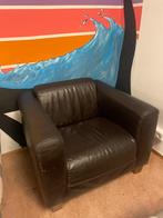 Leren fauteuil stoel gratis, Huis en Inrichting, Fauteuils, Ophalen, Gebruikt, 75 tot 100 cm, 50 tot 75 cm