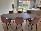 Moderne ovale eettafel, Huis en Inrichting, Tafels | Eettafels, Ophalen, Gebruikt, 100 tot 150 cm, 200 cm of meer
