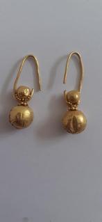 Een paar Gouden Vikings Oorbellen, Antiek en Kunst, Ophalen, Goud
