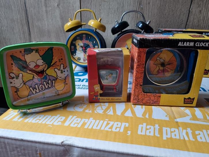 8x wekkers van the simpsons, Verzamelen, Film en Tv, Nieuw, Tv, Gebruiksvoorwerp, Verzenden