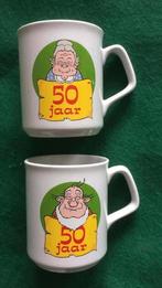 Mokken bekers abraham sarah 50 jaar, Ophalen of Verzenden, Nieuw, Feestartikel, Abraham of Sarah