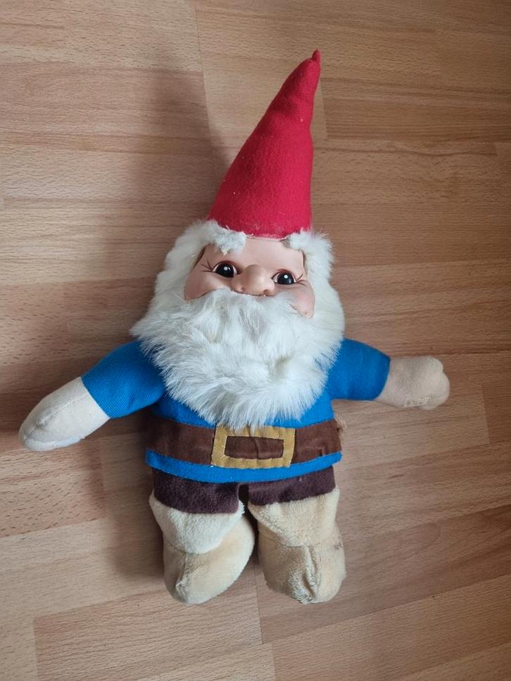 Vintage David de Kabouter Rien poortvliet knuffel pop, Antiek en Kunst, Antiek | Speelgoed, Ophalen of Verzenden