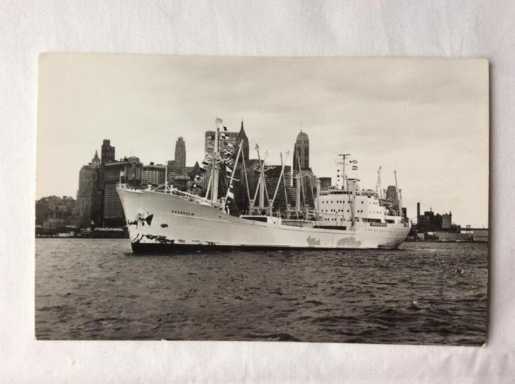 Vrachtschip Sagaholm Swedisch Atlantic lijn, Verzamelen, Ansichtkaarten | Themakaarten, Ongelopen, 1960 tot 1980, Voertuig, Ophalen of Verzenden