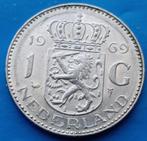 1 gulden 1969 haan - Juliana, Postzegels en Munten, Munten | Nederland, 1 gulden, Koningin Juliana, Losse munt, Verzenden