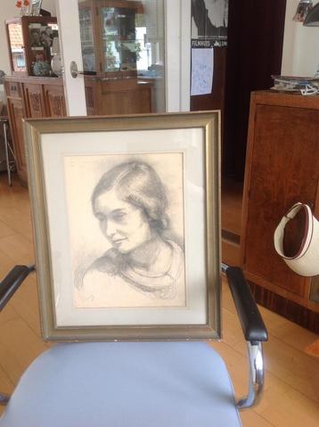 Dames portret door Jan Cossaar beschikbaar voor biedingen