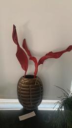 Metalen schildpad vaas 22 x 30 cm hoog, Ophalen, Overige materialen, Overige kleuren, Zo goed als nieuw