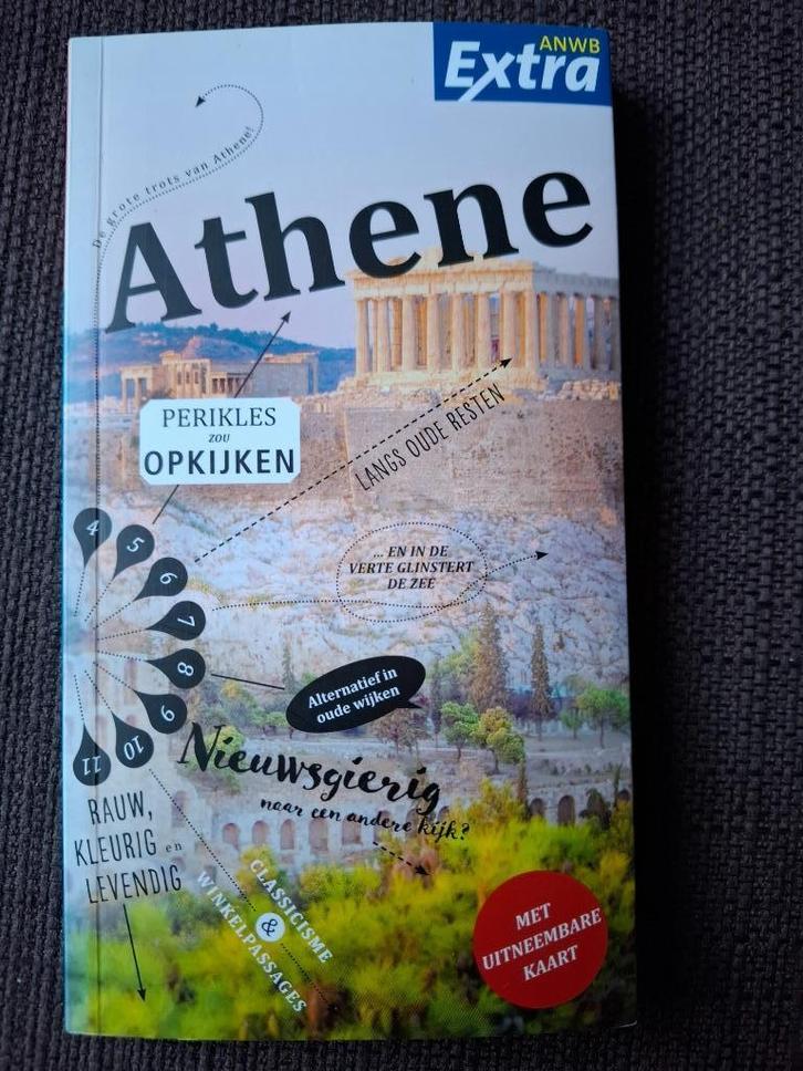 ANWB reisgids - Athene + handige kaart, Boeken, Reisgidsen, Gelezen, Reisgids of -boek, Europa, ANWB, Ophalen of Verzenden