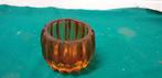 -	waxinelichthouder, oranje glas, Ophalen of Verzenden, 'T Olde Gre-j, Info@toldegrej.nl, Endepoelstraat 20f Didam